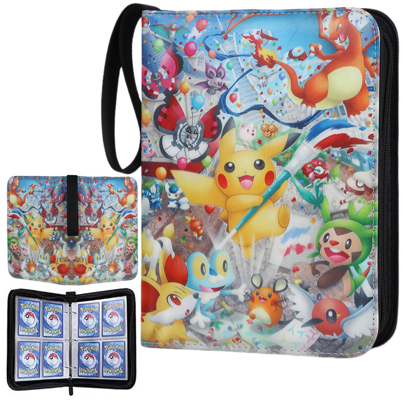 Pokemon Binder Card - Album na karty z motywem kreskówkowym,