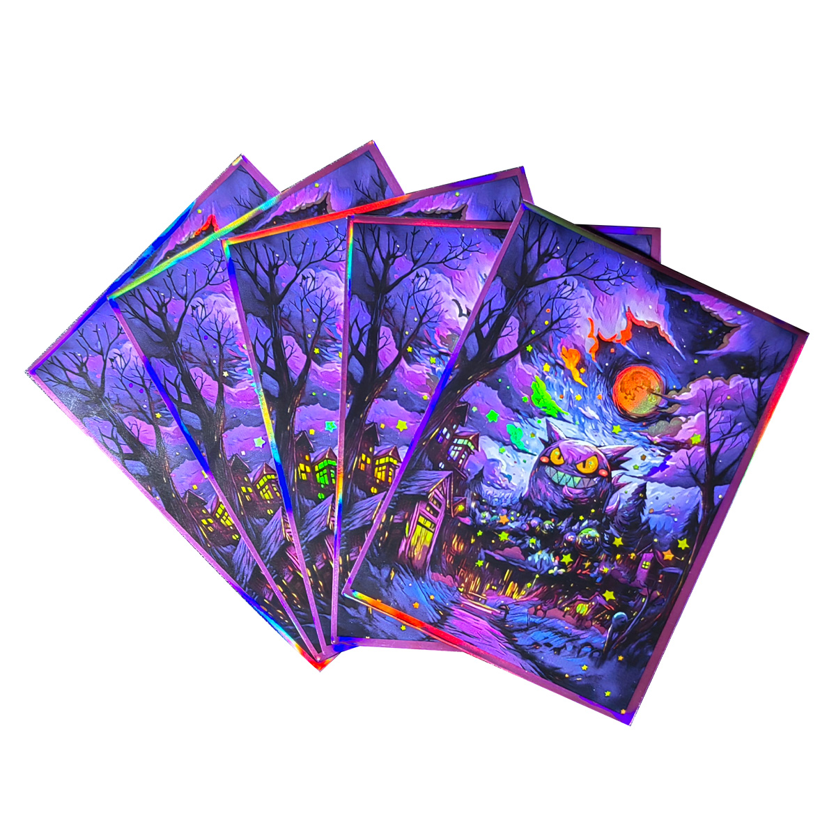 Pokemon Binder Card - 60 SZTUK 66x91mm Holograficzne Koszulki na